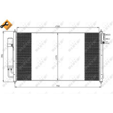 NRF | Kondensator, Klimaanlage | 35878