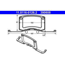 ATE | Feder, Bremssattel | 11.8116-0126.2