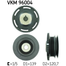 SKF | Riemenscheibe, Kurbelwelle | VKM 96004