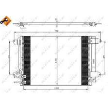 NRF | Kondensator, Klimaanlage | 350028