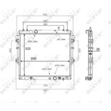 NRF | Kühler, Motorkühlung | 58534