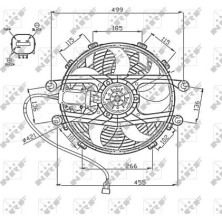 NRF | Lüfter, Motorkühlung | 47747