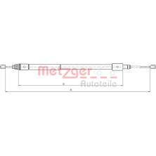 Metzger | Seilzug, Feststellbremse | 10.4582