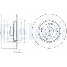 Delphi | Bremsscheibe | BG4280