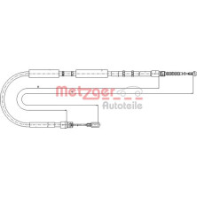 Metzger | Seilzug, Feststellbremse | 10.7536