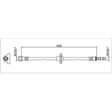 Metzger | Bremsschlauch | 4112083