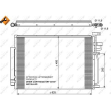 NRF | Kondensator, Klimaanlage | 35775