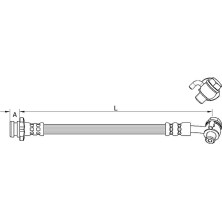 Metzger | Bremsschlauch | 4111585