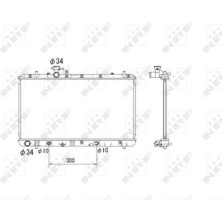 NRF | Kühler, Motorkühlung | 53580