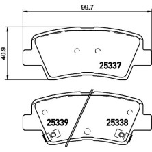 Brembo | Bremsbelagsatz, Scheibenbremse | P 30 101