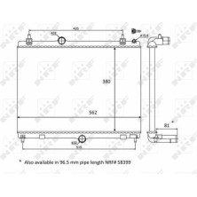 NRF | Kühler, Motorkühlung | 58468