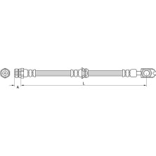 Metzger | Bremsschlauch | 4111474