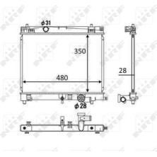 NRF | Kühler, Motorkühlung | 58501
