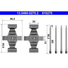 ATE | Zubehörsatz, Scheibenbremsbelag | 13.0460-0275.2