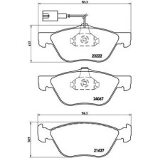 Brembo | Bremsbelagsatz, Scheibenbremse | P 23 112