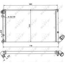 NRF | Kühler, Motorkühlung | 58020