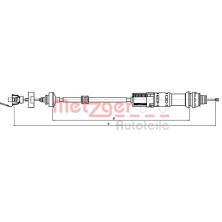 Metzger | Seilzug, Kupplungsbetätigung | 11.2199