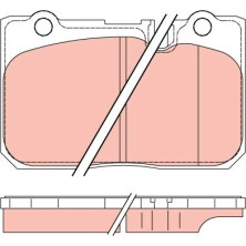 TRW | Bremsbelagsatz, Scheibenbremse | GDB3226