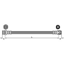 Metzger | Bremsschlauch | 4110213