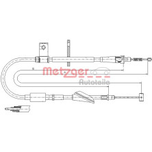 Metzger | Seilzug, Feststellbremse | 11.5746