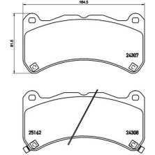 Brembo | Bremsbelagsatz, Scheibenbremse | P 83 146