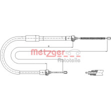 Metzger | Seilzug, Feststellbremse | 11.6573