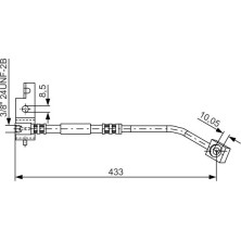 BOSCH | Bremsschlauch | 1 987 476 149