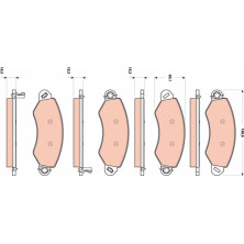 TRW | Bremsbelagsatz, Scheibenbremse | GDB1744