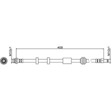 Metzger | Bremsschlauch | 4111468