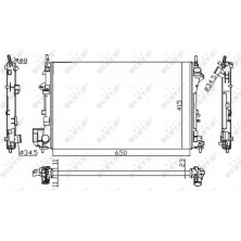 NRF | Kühler, Motorkühlung | 58203A