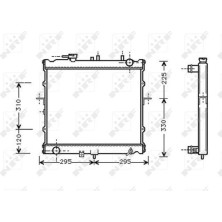 NRF | Kühler, Motorkühlung | 53831