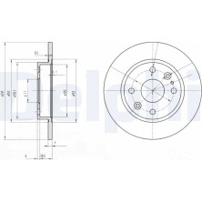 Delphi | Bremsscheibe | BG2803