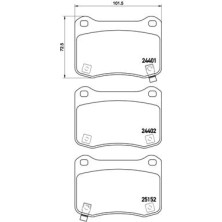 Brembo | Bremsbelagsatz, Scheibenbremse | P 83 134