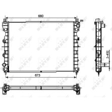 NRF | Kühler, Motorkühlung | 53096