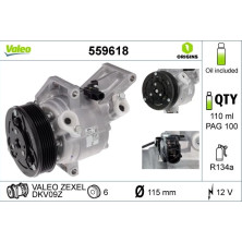 Valeo | Kompressor, Klimaanlage | 559618