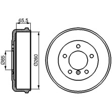 BOSCH | Bremstrommel | 0 986 477 038