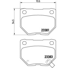 Brembo | Bremsbelagsatz, Scheibenbremse | P 78 016