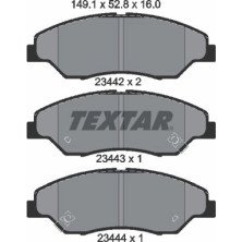 Textar | Bremsbelagsatz, Scheibenbremse | 2344201