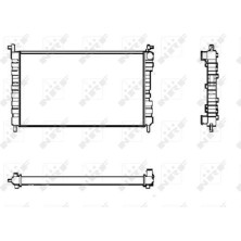 NRF | Kühler, Motorkühlung | 53600