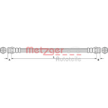 Metzger | Bremsschlauch | 4110877