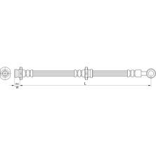 Metzger | Bremsschlauch | 4110461