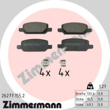 Zimmermann | Bremsbelagsatz, Scheibenbremse | 26277.155.2