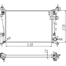 NRF | Kühler, Motorkühlung | 55341A