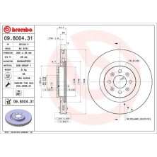 Brembo | Bremsscheibe | 09.8004.31