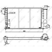 NRF | Kühler, Motorkühlung | 58233