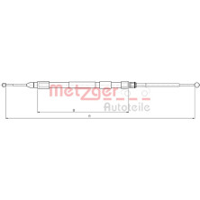 Metzger | Seilzug, Feststellbremse | 10.4267