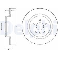 Delphi | Bremsscheibe | BG4760C