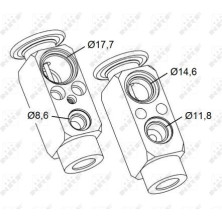 NRF | Expansionsventil, Klimaanlage | 38479