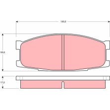 TRW | Bremsbelagsatz, Scheibenbremse | GDB1022