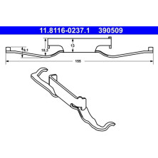 ATE | Feder, Bremssattel | 11.8116-0237.1